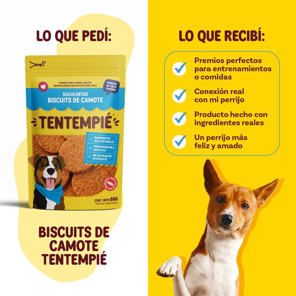 🐶 Biscuits de Camote Tentempié | Snack Natural para Perros | 80 g