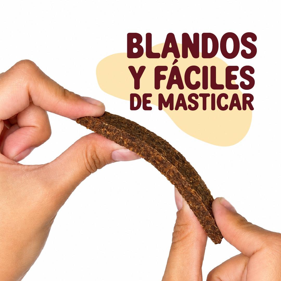 🐶 Tiras de Carne Tentempié | Snack Natural para Perros | 70 g
