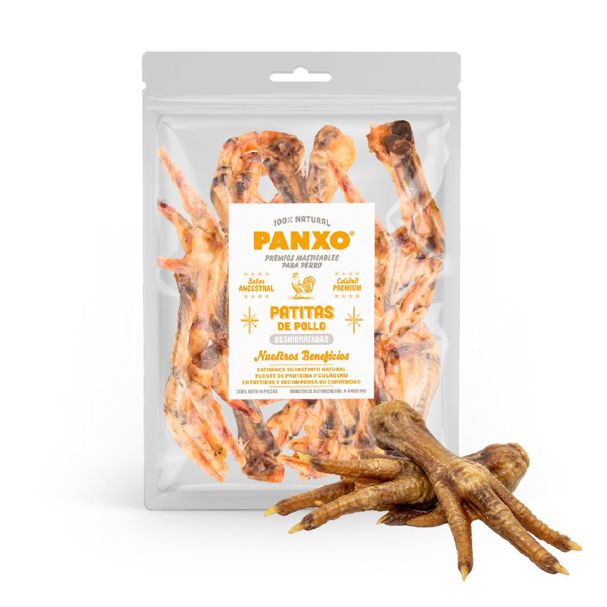 🐶 Patas de Pollo PANXO 100% Natural | Snack Premium para Perros | 150g