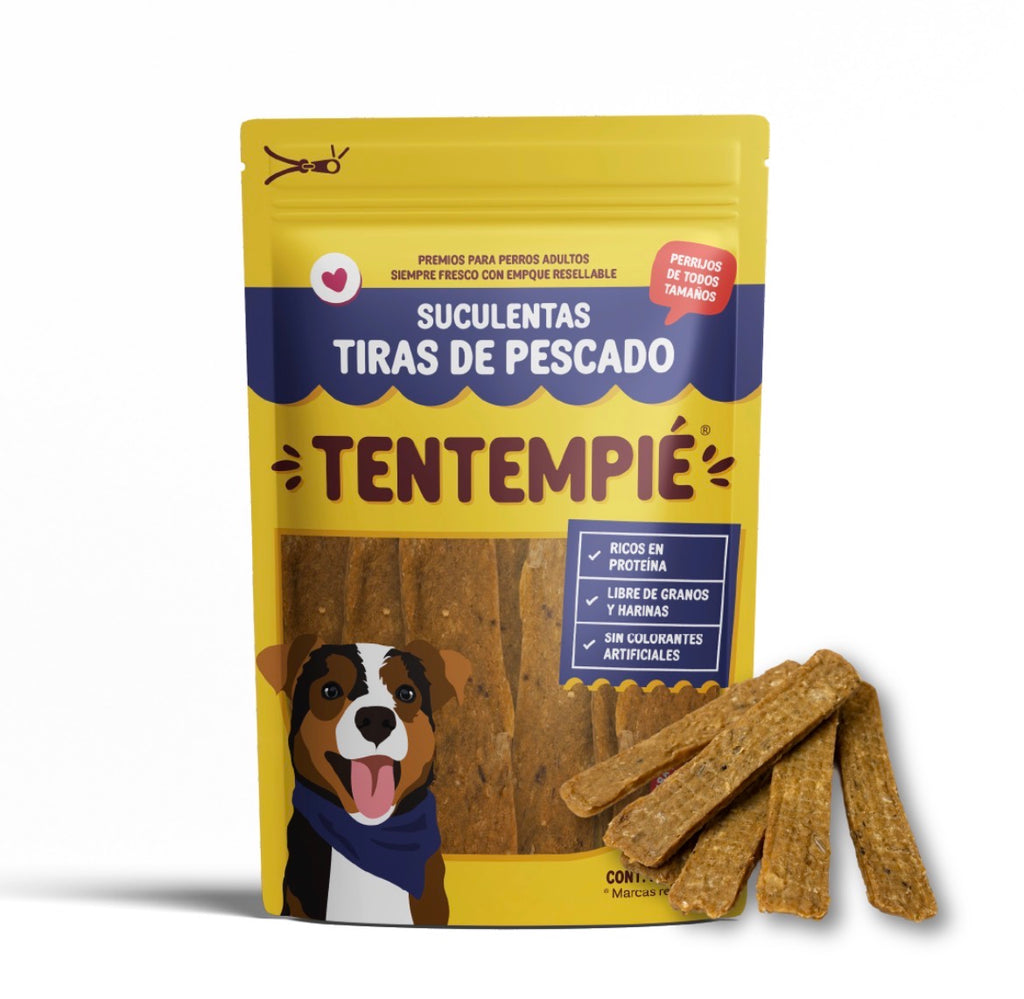 🐶 Tiras de Pescado Tentempié | Snack Natural para Perros | 70 g