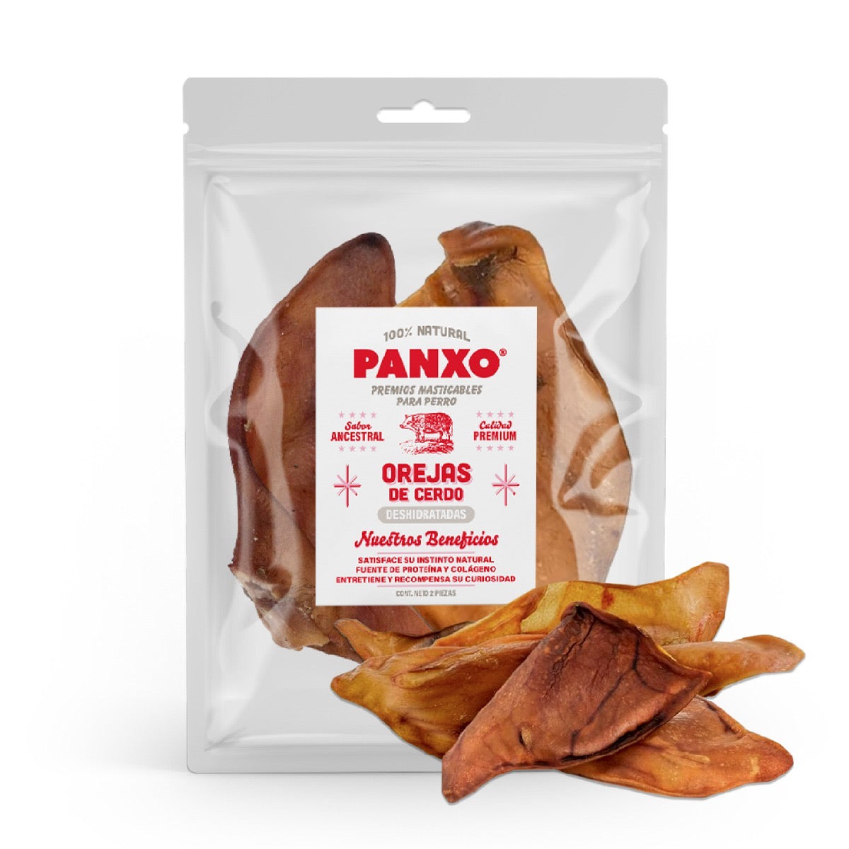🐷 Oreja de Cerdo PANXO 100% Natural | Snack Premium para Perros | 150g