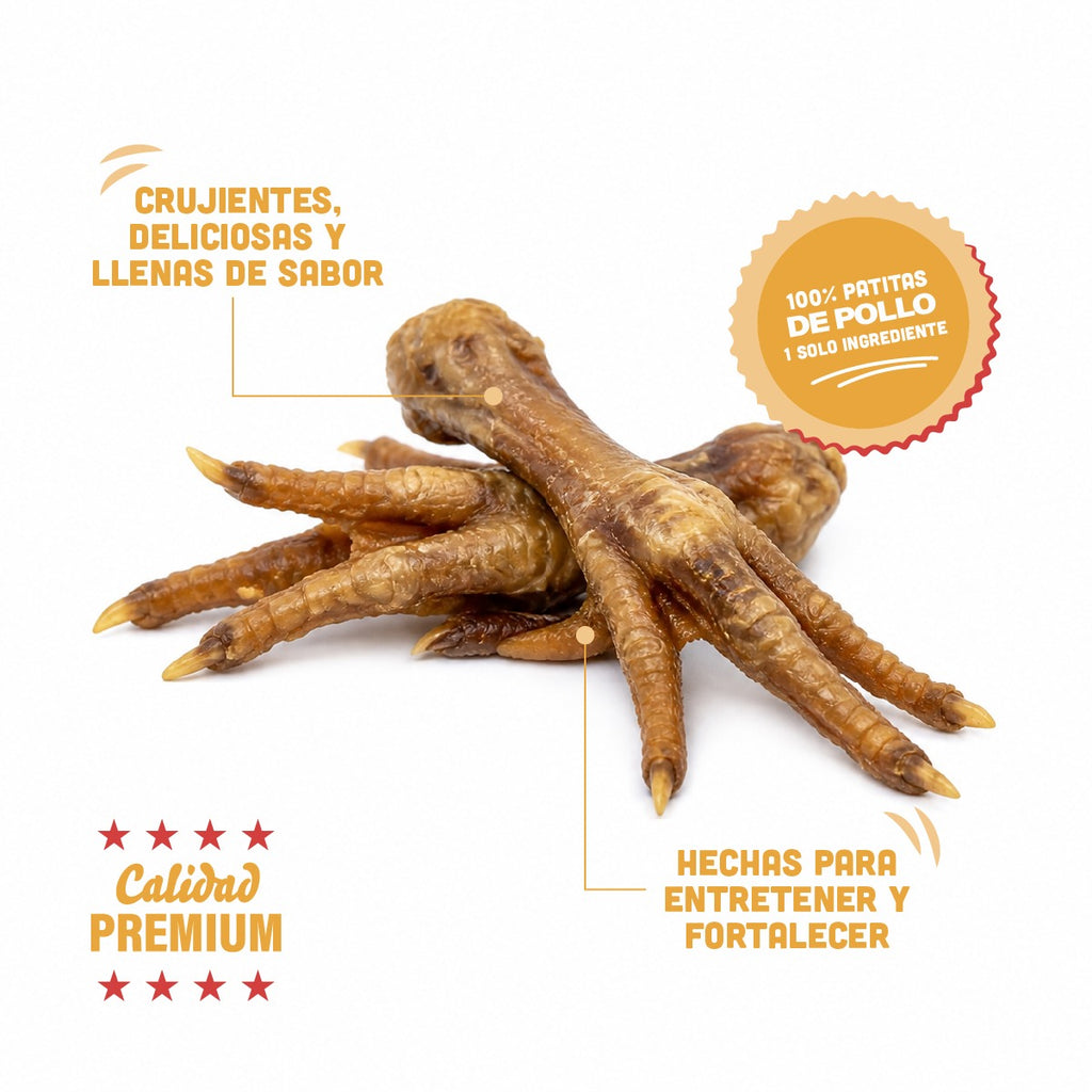 🐶 Patas de Pollo PANXO 100% Natural | Snack Premium para Perros | 150g